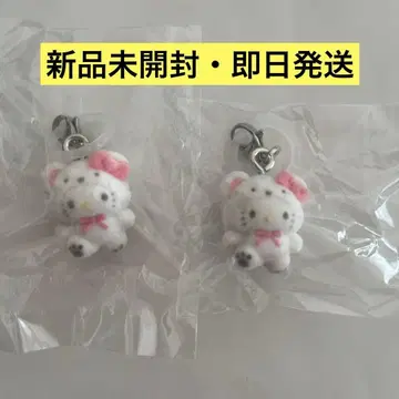 산리오 메지루시 액세서리 포근포근 스노우 키티 2개 세트