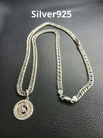 실버 925 Italy 목걸이