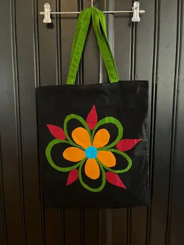 MAISON BENGAL 꽃무늬 워크 토트백 리버서블