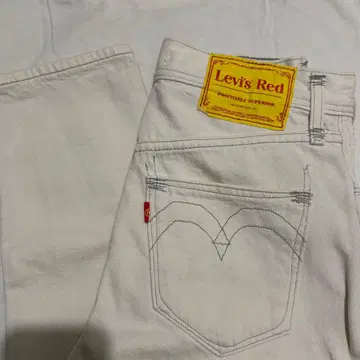 리바이스 레드 화이트 데님 25