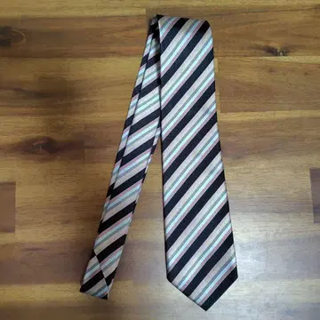 폴 스미스 블랙 스트라이프 넥타이