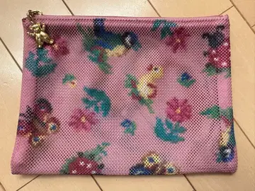 페이러 메쉬 파우치 M 핑크 하이디