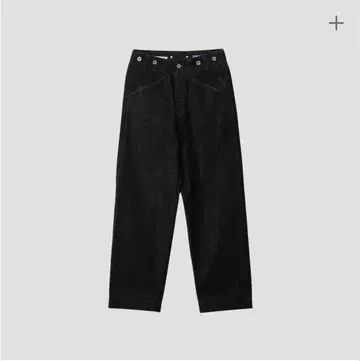 MHL. CANTON BLACK DENIM TROUSERS