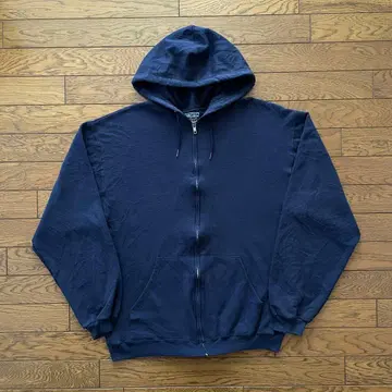 JERZEES 지퍼 후드티 네이비 무지 M