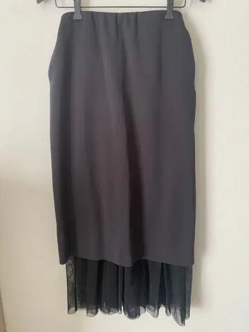 TRANOI. 튤 부착 롱 스커트 / 사이즈 1