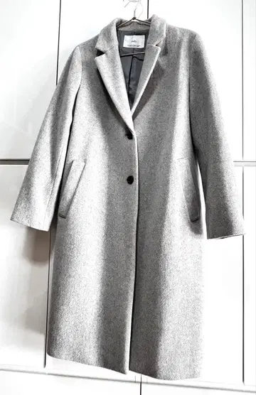 [ INED ] 울 혼방 테일러드 체스터 코트 롱 코트