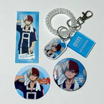 나의 히어로 아카데미아 극락탕 토도로키 쇼토 캔뱃지 로커 키풍 키링