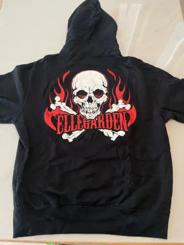 ELLEGARDEN 스컬 후디 블랙
