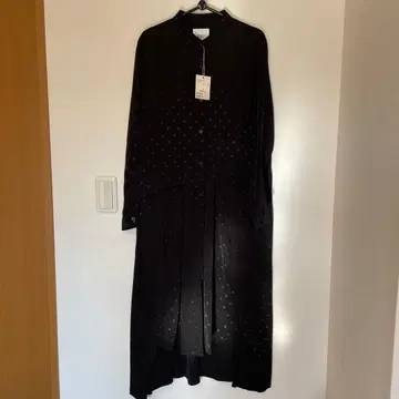 도트 패턴 롱 원피스 이아 파피오네