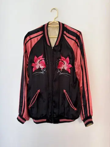 류기압삭 스카잔 금붕어 꽃 자수