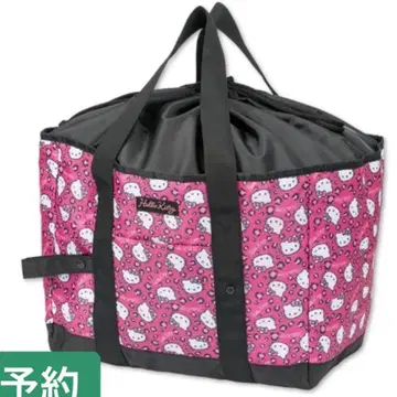 아베일 산리오 헬로키티 보냉 쇼핑백 핑크 레오파드 무늬