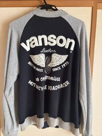 vanson 맨투맨 자켓 블랙 그레이