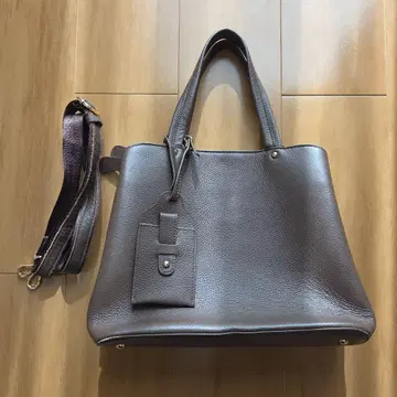 브라운 가죽풍 2way 숄더백