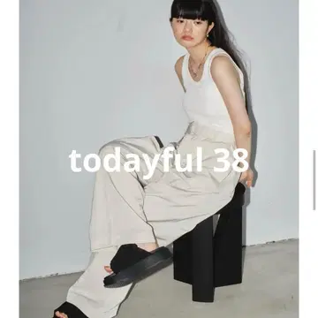 TODAYFUL Taslan Belt Pants 38