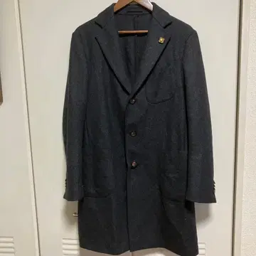 LARDINI 싱글 체스터 코트