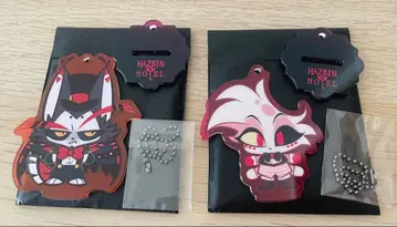 해즈빈 호텔에 오신 것을 환영합니다 아크릴 스탠드 허스크+엔젤