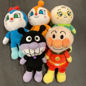 호빵맨 봉제 인형 세균맨 짤랑이 멜론빵소녀 코킨짱