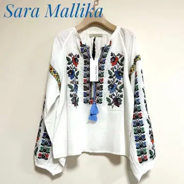 sara mallika 사라말리카 자수 블라우스 셔츠 풀오버