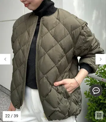 앙피로 퀼팅 다운 자켓 L 사이즈