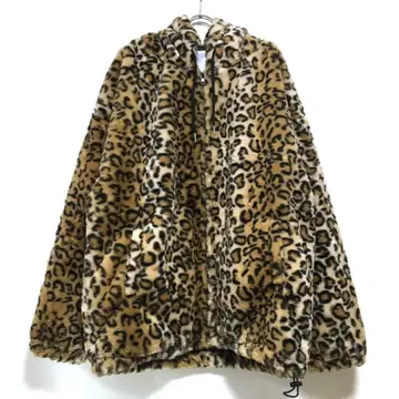 새상품 레오파드 인조 모피 오버 사이즈 자켓 긴팔 남성용 L