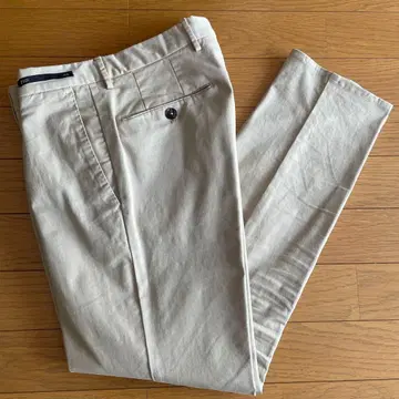 PT01 원 플리츠 치노 트라우저 사이즈 44 베이지 슬랙스 치노 팬츠