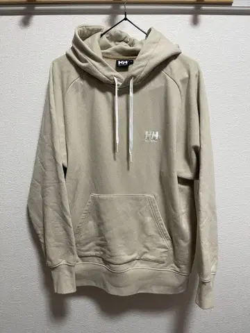 헬리 한센 베이지 후드 부착 후드티