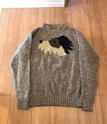 [레어] 하울린 HOWLIN 아일랜드제 니트 스웨터 강아지