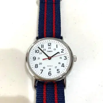 하자품 TIMEX 아날로그 손목시계 화이트 다이얼
