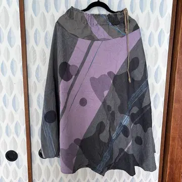 타마키 니이미 플레어 스커트 그레이 퍼플