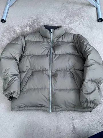 올드 유니클로 XL 다운 자켓 카키