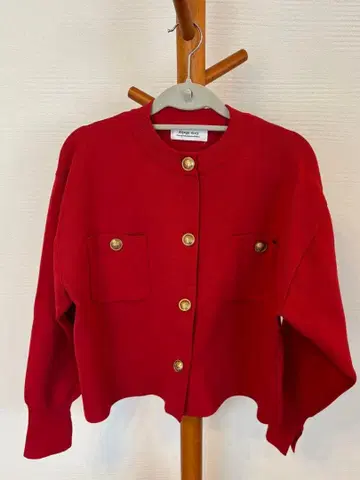 Arpege story 금장 버튼 니트 자켓