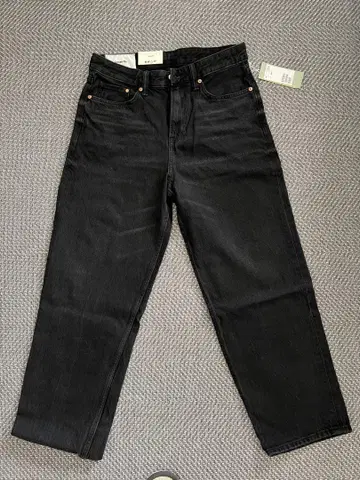 H&M 블랙 루즈핏 데님 30/30