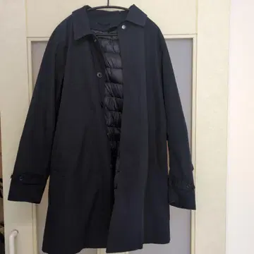 coen 롱 코트 다운 라이너 포함