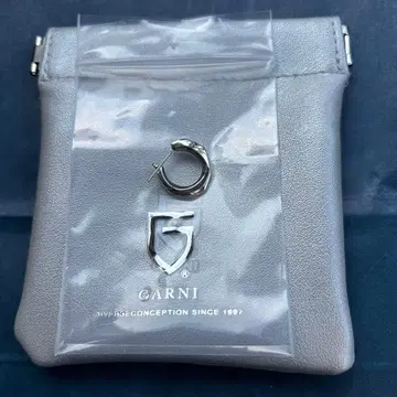 GARNI 가르니 Crockery 크로케리 후프 귀걸이 silver