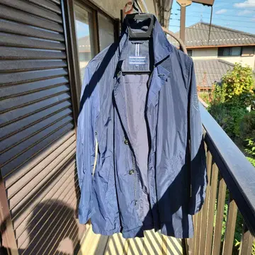 TOMMY HILFIGER 네이비 스텐카라 코트