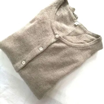 무인양품 캐시미어 100% 베이지 가디건 M 사이즈 미사용