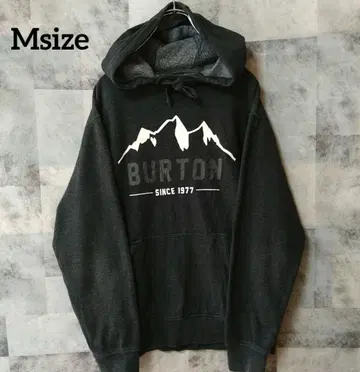 BURTON 버튼 Msize 풀오버 후드티 프론트 로고 그레이