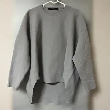 새상품급.mizuiroind 크루넥 코쿤 풀오버 그레이