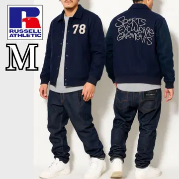 [ 새상품급 ] USA제 러셀 애슬레틱 울 바시티 자켓 코트