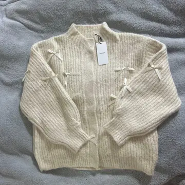 MOUSSY RIBBON FANCY 가디건 새상품 택 포함