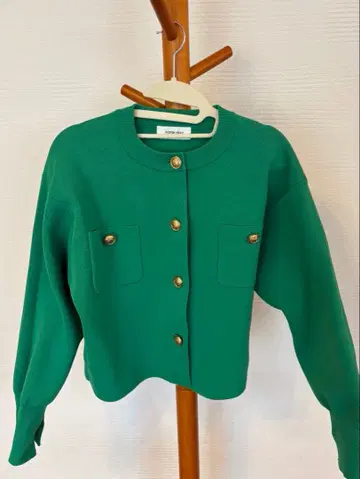 Arpege story 금장 버튼 니트 자켓