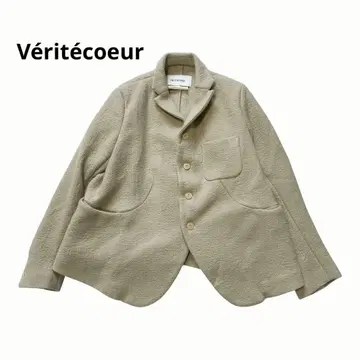 베리떼꾸르 베이지 테일러드 자켓 울 혼방