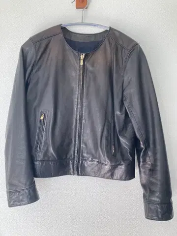 tomorrowland 블랙 가죽 자켓