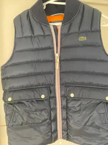 LACOSTE live 다운 베스트 네이비 52 XL 사이즈