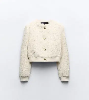 ZARA 텍스처 봄버 자켓 L