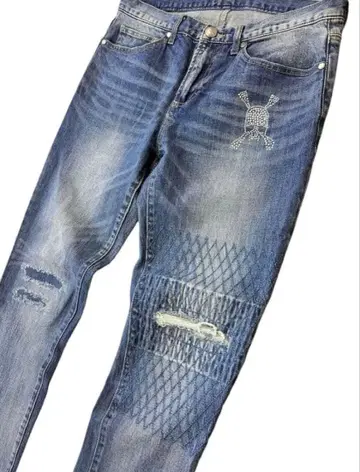 인기! 컨디션 최상! 로엔 데미지 가공 스트레치 데님 팬츠 M