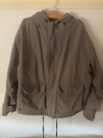 RAUCOHOUSE 오버핏 후드 퀼팅 자켓