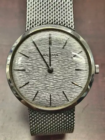 주베니아 Juvenia 수동 와인딩 손목시계 은색 다이얼 작동 확인 완료