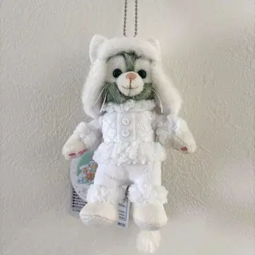 White wintertime wonders 젤라토니 인형 배지