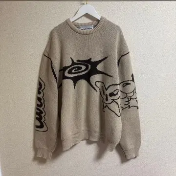 carne bellettete 베이지 그래픽 니트 M